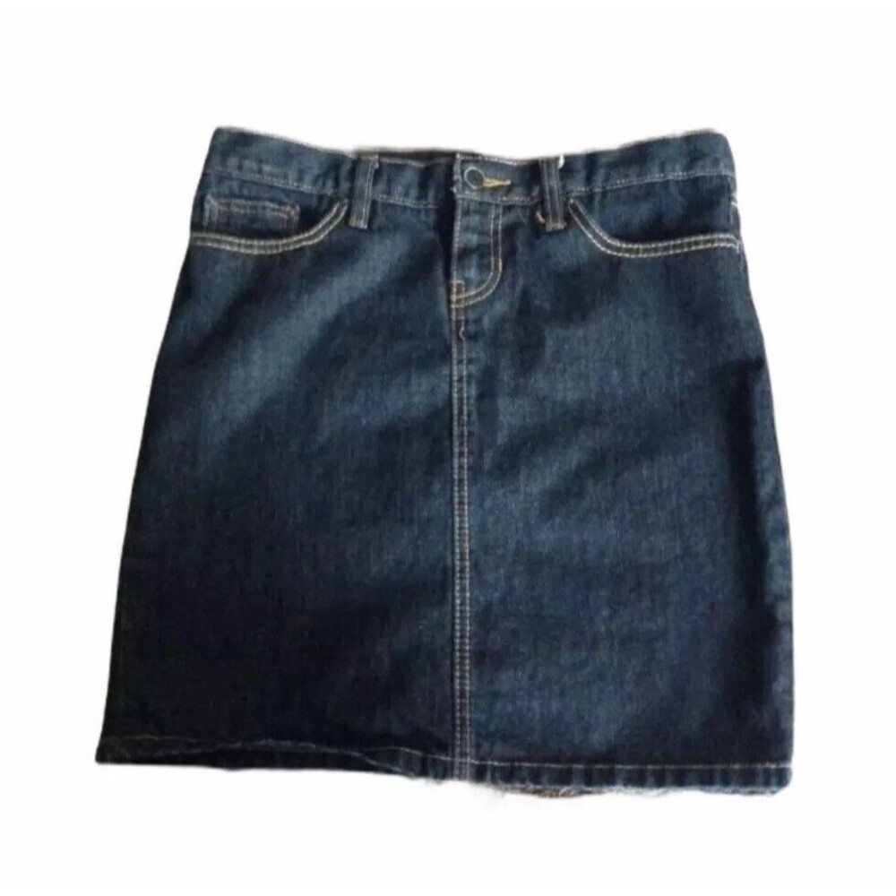 Gap Limited Editition Dark Wash Jean Mini Skirt 100% Cotton Size 6